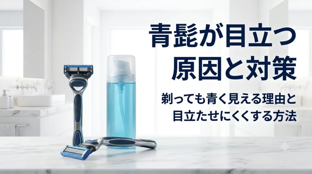 青髭が目立つ原因と対策｜剃っても青く見える理由と目立たせにくくする方法