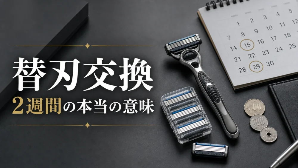 カミソリ替刃の交換目安！2週間表示の本当の意味