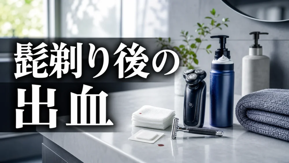 髭剃り後に血が出る原因と正しい止血方法