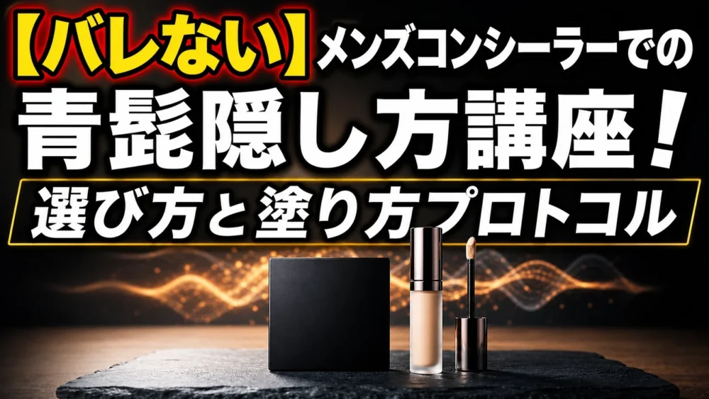 【バレない】メンズコンシーラーでの青髭隠し方講座！選び方と塗り方プロトコル