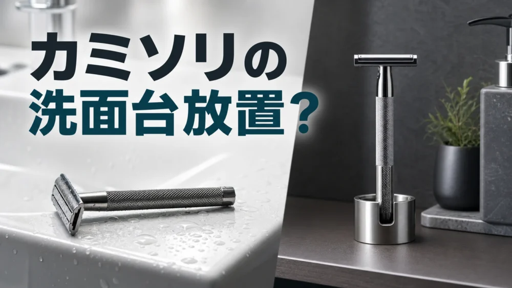 カミソリの洗面台放置は危険？替刃の衛生管理と保管法