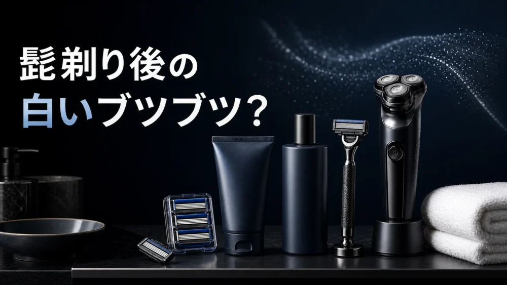 髭剃り後の白いブツブツは毛嚢炎？原因と受診目安