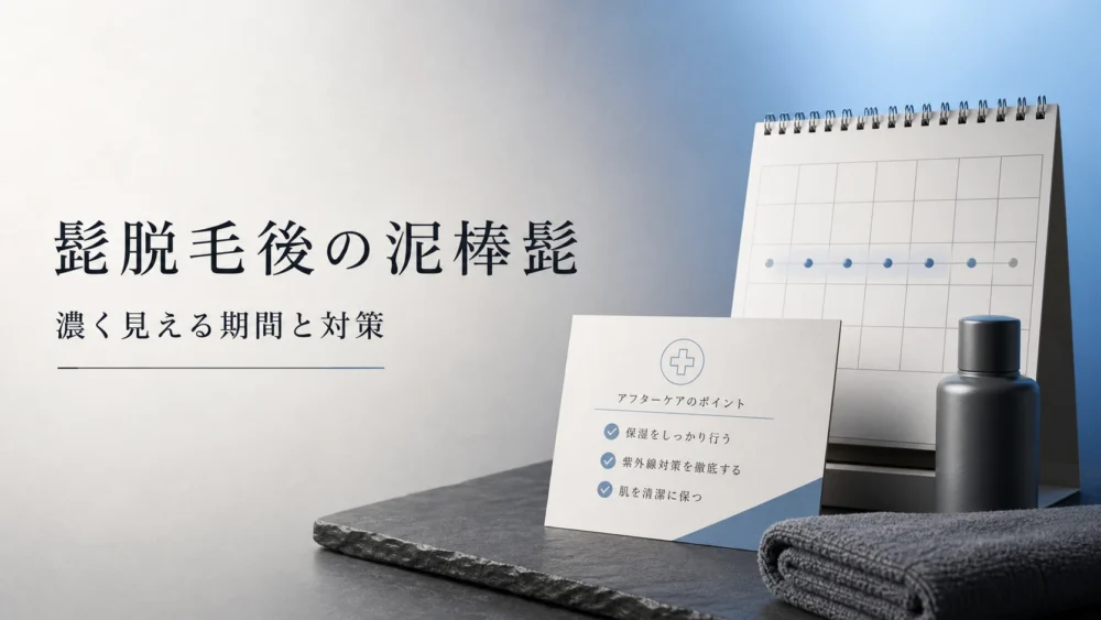 髭脱毛の泥棒髭とは？濃く見える期間と安全な対処法