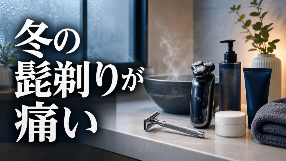 冬の髭剃りが痛い理由とカミソリ負け対策