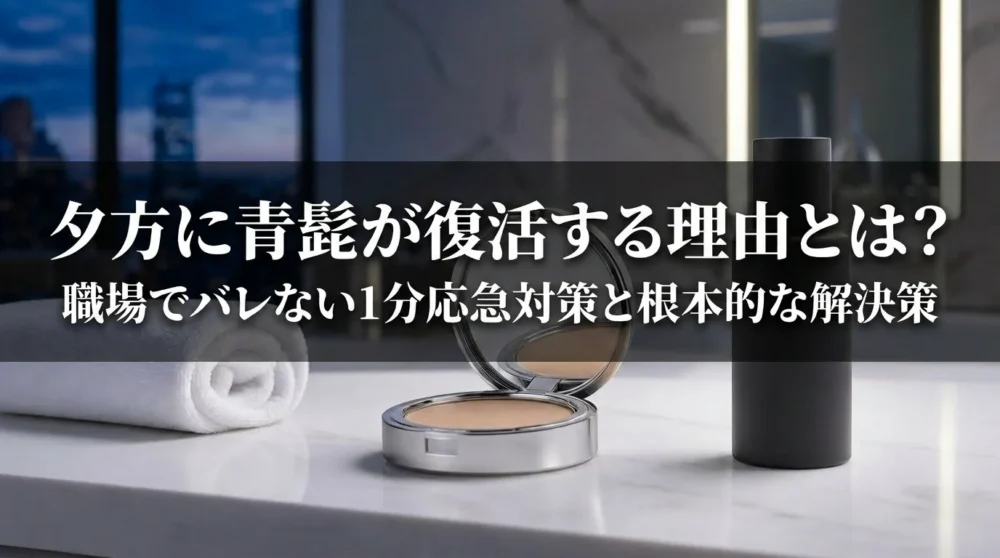 夕方に青髭が復活する理由とは？職場でバレない1分応急対策と根本的な解決策